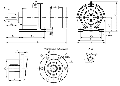 Mотор-редукторы планетарные одно- двух- и трехступенчатые тип ЗМП (1МПз 1МПз-2)