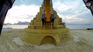 как сделать замок из песка